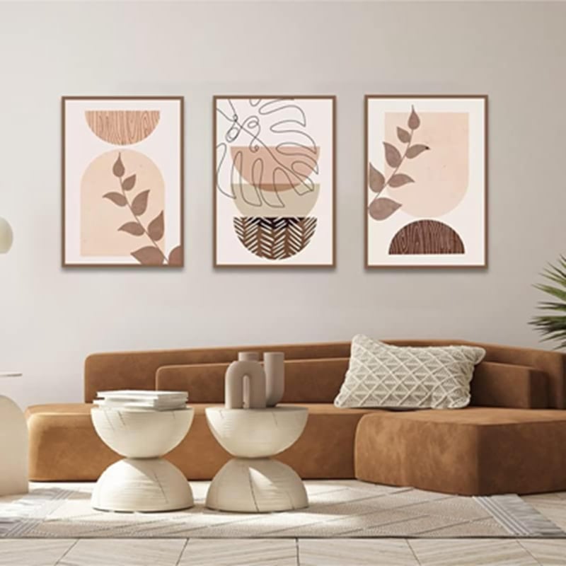 MKHFUW 3 darabos absztrakt botanikai levél poszter szett 30x40 cm - 3Pcs-30x40cm, Design-07