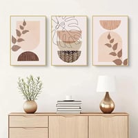 MKHFUW 3 darabos absztrakt botanikai levél poszter szett 30x40 cm - 3Pcs-30x40cm, Design-07 2