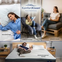 MKS Ék alakú ergonomikus párnaszett 4 db kék, 12 az 1-ben többfunkciós, levehető és mosható huzattal alváshoz és olvasáshoz 7