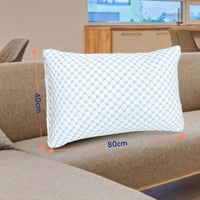 MKS jastuk od memorijske pjene 40x80 cm - Ergonomski jastuk s rashladnim gelom za spavanje na leđima, boku i trbuhu - Mekani jastuk za bolji san 2