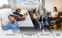 Pernă cu spumă cu memorie MKS 80x80 cm - Pernă moale cu gel pentru dormit pe lateral, cu design ergonomic tip nor și husă detașabilă 8