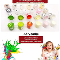 MLMYH set za slikanje po brojevima za odrasle i djecu, DIY set akrilnih boja, slika na platnu za uređenje doma, poklon za početnike, bez okvira 5