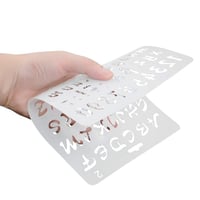 MMBOX set od 15 višekratnih šablona - Slova, cvijeće, leptiri - DIY šablone za crtanje formata A4 za umjetnike 7