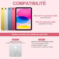 Puzdro s klávesnicou MMK pre iPad 10. generácie 10,9" (2022/2023), otočné o 360°, podsvietenie, touchpad, držiak na ceruzku, ružové zlato 2