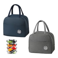 Školský set na desiatu: 2x chladiaca taška + box + fľaša 500ml + príbor + 35x papierové vrecká 2