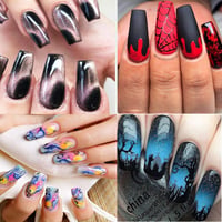 Set 500 tipsuri pentru unghii tehnice Mnsconkl, acril transparent, stil franțuzesc, pentru femei și fete 6