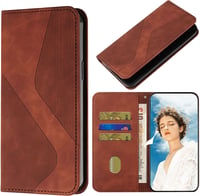 Mo-Somnus Motorola Moto Edge 20 Pro flip bőr tok, kártyatartóval - barna 3