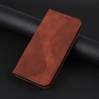 Mo-Somnus Motorola Moto Edge 20 Pro flip bőr tok, kártyatartóval - barna 6