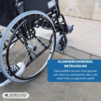 Sklopiva invalidska kolica Mobiclinic Catedral, čelični okvir 6