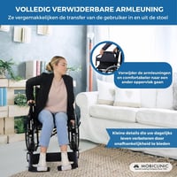 Sklopiva invalidska kolica Mobiclinic Catedral, čelični okvir 3
