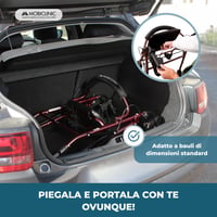 Sklopiva hodalica Mobiclinic Escorial s košarom i sjedalom, do 110 kg - bordo 5