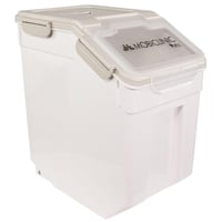 Mobiclinic Feedpet zásobník na krmivo pre psov, kapacita 20 l / 8 kg, vzduchotesné veko, odmerka, kolieska, priehľadné okienko, 23x25,5x36,5 cm 1