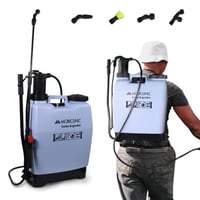 Mobiclinic Fumibug chrbtový postrekovač 16 litrový, so 4 nastaviteľnými tryskami, ľahký 2 kg, záhradný postrekovač na ochranu rastlín a zavlažovanie 1