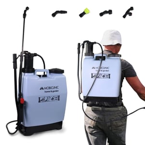 Mobiclinic Fumibug leđna prskalica 16 litara, s 4 podesive mlaznice, lagana 2 kg, vrtna pumpa za zaštitu bilja i navodnjavanje