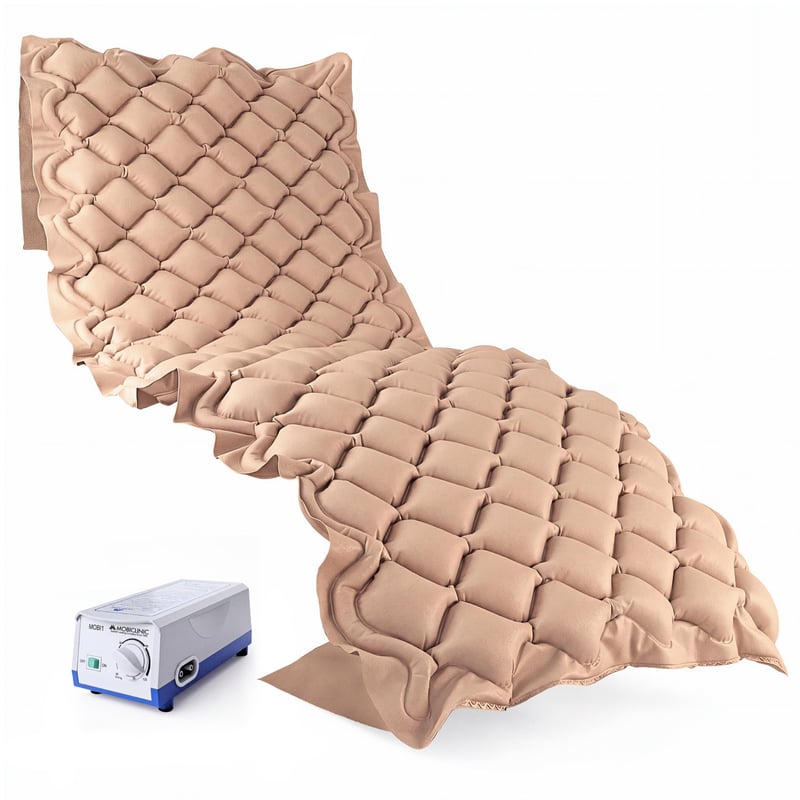 Saltea Antiescară cu Presiune Alternativă Mobiclinic Mobi1 cu Pompă, Capacitate 135 kg, Culoare Bej