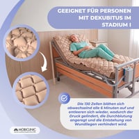 Saltea Antiescară cu Presiune Alternativă Mobiclinic Mobi1 cu Pompă, Capacitate 135 kg, Culoare Bej 7