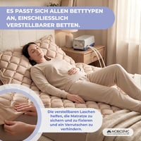 Saltea Antiescară cu Presiune Alternativă Mobiclinic Mobi1 cu Pompă, Capacitate 135 kg, Culoare Bej 3