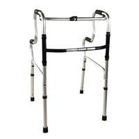Skladací chodúľka Mobiclinic Pórtico, výškovo nastaviteľná, ergonomické rukoväte, protišmyková, ľahký hliník, sivá, max. 100 kg 1