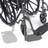 Skladací invalidný vozík Mobiclinic S220, šírka sedadla 40 cm – čierny 7