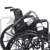 Skladací invalidný vozík Mobiclinic S220, šírka sedadla 40 cm – čierny 6