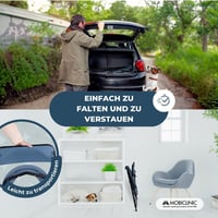Mobiclinic Timon toaletné kreslo skladacie, výškovo nastaviteľné, ergonomické sedadlo, polstrované opierky na ruky, protišmykové nožičky, prenosná toaleta 6
