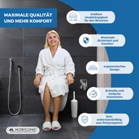 Mobiclinic Titanium povišica za WC školjku 10 cm, bijela, iznimno stabilan nastavak za WC za starije osobe 6