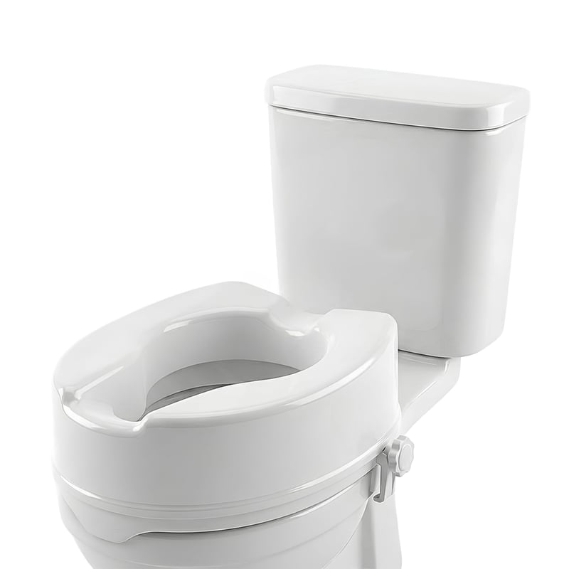 Mobiclinic Titanium povišica za WC školjku 10 cm, bijela, iznimno stabilan nastavak za WC za starije osobe