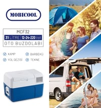 Lada frigorifică cu compresor electric Mobicool MCF32 32L, 12/24V și 220-240V, pentru mașină, rulotă, barcă, de la -10°C la +10°C 10
