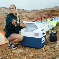 Lada frigorifică cu compresor electric Mobicool MCF32 32L, 12/24V și 220-240V, pentru mașină, rulotă, barcă, de la -10°C la +10°C 5