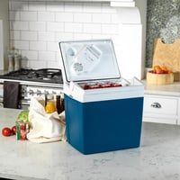 Mobicool ME24 elektromos hűtőtáska 23 L, 12V/230V, kék, autóba és kempingbe, dupla ventilátorral, hordozható mini hűtő 5