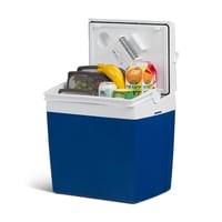 Mobicool ME24 elektromos hűtőtáska 23 L, 12V/230V, kék, autóba és kempingbe, dupla ventilátorral, hordozható mini hűtő 2