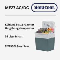 Prijenosni hladnjak Mobicool ME27, 26 L, plavi, 12V i 230V, za automobil, kampiranje, brod, Eco/Max način rada, mini prijenosni hladnjak 3