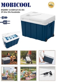 Elektrický chladiaci box Mobicool MQ40W s kolieskami a teleskopickou rukoväťou, 39 l, 12 V/230 V, režim Eco/Max, do auta, na loď, na kempovanie 5