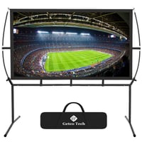 Mobilné premietacie plátno 150" (339x270 cm) – 16:9 plátno pre domáce kino a vonkajší projektor, jednoduchá montáž 2