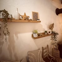 MOBILI FIVER 80 cm-es Képtartó Polc Szett 2 db Rustic Oak Olasz 5