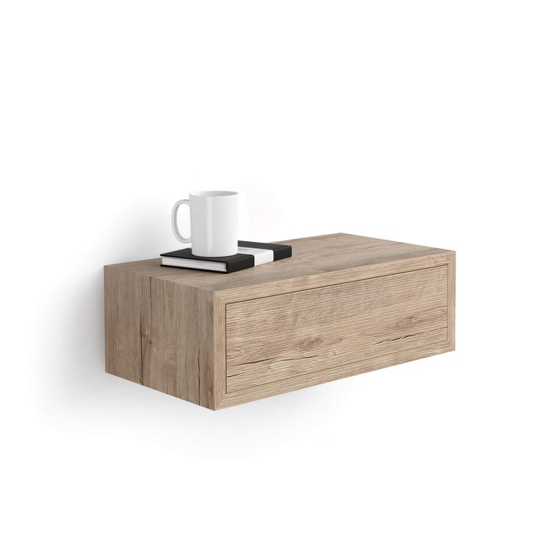 Závesný nočný stolík Mobili Fiver Riccardo – dub – 45x25x15,5 cm