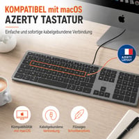 Drôtová klávesnica Mobility Lab DesignTouch pre Mac – sivá/čierna 9