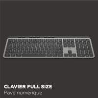 Tastatură wireless Mobility Lab KP450W – AZERTY, 2.4GHz USB + 2x Bluetooth, 25 taste rapide multimedia, încărcare USB-C, Windows 4