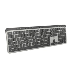Tastatură wireless Mobility Lab KP450W – AZERTY, 2.4GHz USB + 2x Bluetooth, 25 taste rapide multimedia, încărcare USB-C, Windows