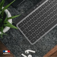 Tastatură wireless Mobility Lab KP450W – AZERTY, 2.4GHz USB + 2x Bluetooth, 25 taste rapide multimedia, încărcare USB-C, Windows 2