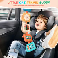 Montessori cestovná hračka do lietadla mobumeia pre bábätká, senzorická edukačná tabuľa (busy board) od 1 roka, rozvoj motorických zručností a 7