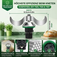 mobumeia rozsdamentes acél tésztakés Thermomix TM5 TM6 TMF készülékekhez 2