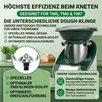mobumeia rozsdamentes acél tésztakés Thermomix TM5 TM6 TMF készülékekhez 6