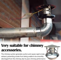 Mocoli 40 W kémény elszívó ventilátor, füstelszívó kipufogócső ventilátor 12,5–17 cm, csendes kéményszellőzés 8