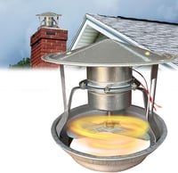 Mocoli 40 W kémény elszívó ventilátor, füstelszívó kipufogócső ventilátor 12,5–17 cm, csendes kéményszellőzés 1