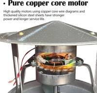 Mocoli 40 W kémény elszívó ventilátor, füstelszívó kipufogócső ventilátor 12,5–17 cm, csendes kéményszellőzés 2