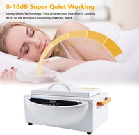 Sterilizator cu aer cald Mocoli, 500 W, 2 l, 250°C, pentru instrumente de coafură și manichiură, cu cronometru și indicator luminos 4