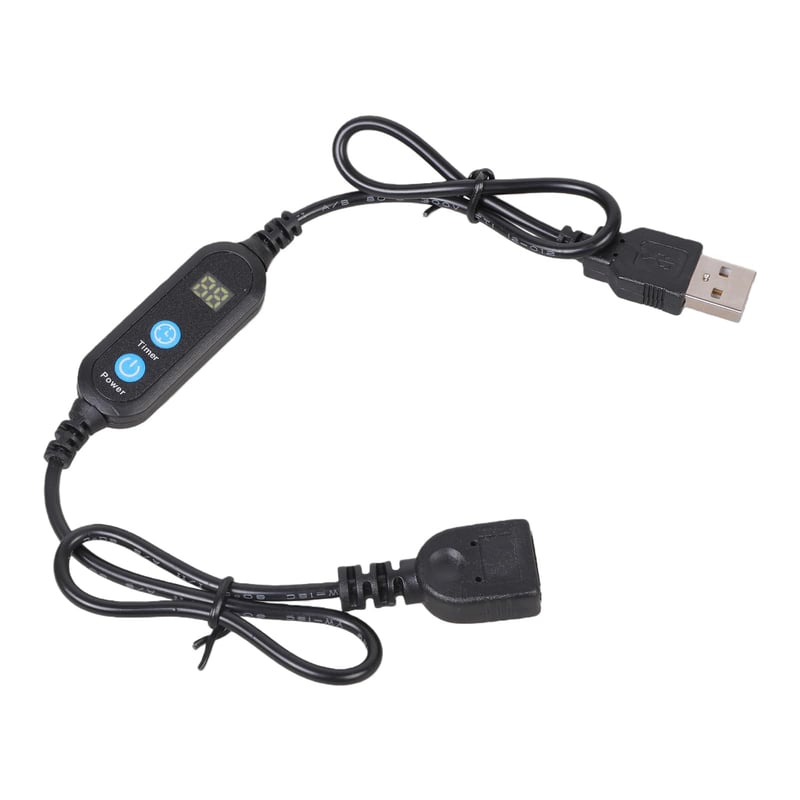 Mocoocouture Opakovaný USB predlžovací kábel s časovačom, 24-hodinovým digitálnym displejom a úsporným režimom pre domácu elektroniku a kuchynské spotrebiče