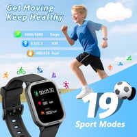 ModaWin gyerek okosóra fitnesz tracker - fekete - 6-16 éves korig 4