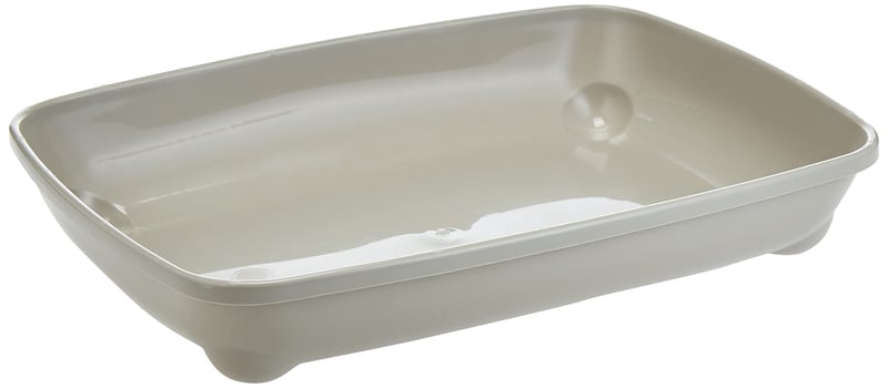 Litieră pentru pisici Moderna – gri cald, 37 cm – toaletă deschisă pentru pisici